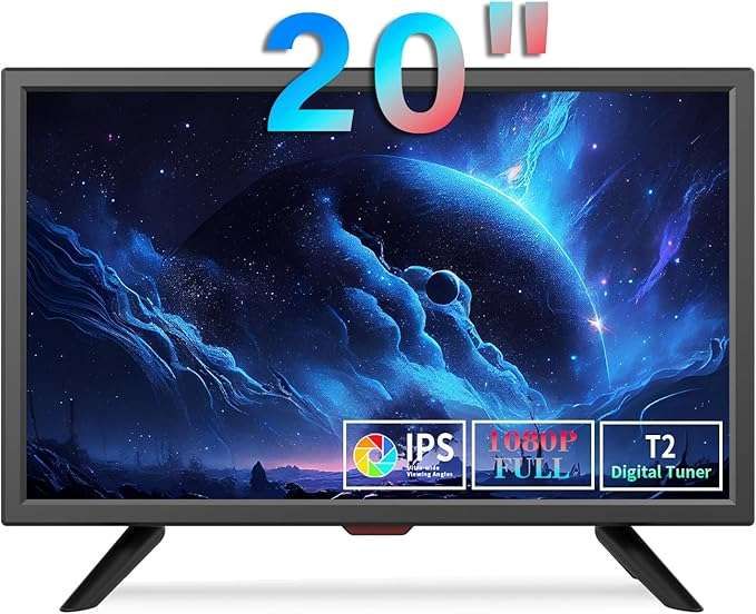 Telewizor KCR 50.8cm Freeview DVB-T2 HDMI USB 12V z pilotem do samochodu