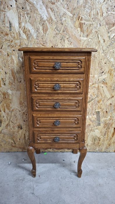 Komoda ludwikowska słupek z szufladami ludwik