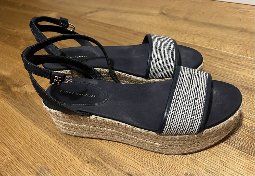 Sandały espadryle Tommy Hilfiger 39 granatowe