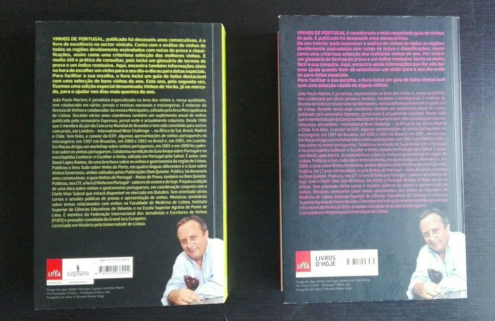 Livros "Vinhos de Portugal"