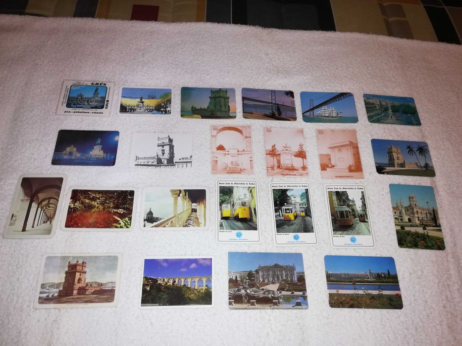 monumentos e paisagens da cidade de lisboa (23 calendários) raros