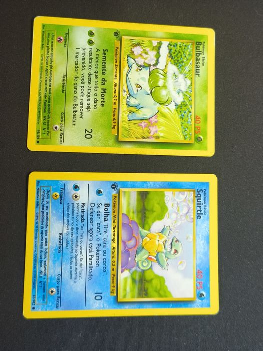 Várias Cartas Pokémon