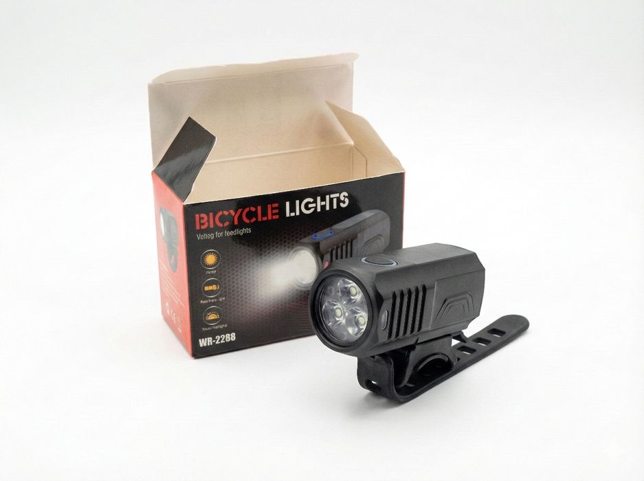 Велофонарь + задний фонарик на велосипед, яркий велосипедный свет