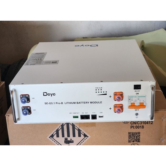 deye se-g5.1 pro-b, низьковольтна акб до інвертора Deye