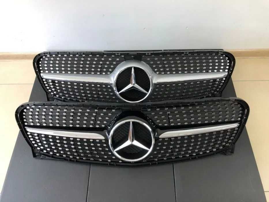 Решетка радиатора на Mercedes w205,w212,W213,CLA117,w222,w166 GLAx156