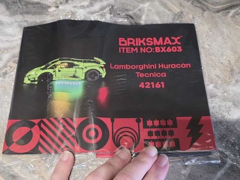 zestaw oświetleniowy Briksmax do modelu legoLamborghini HuracánTecnica