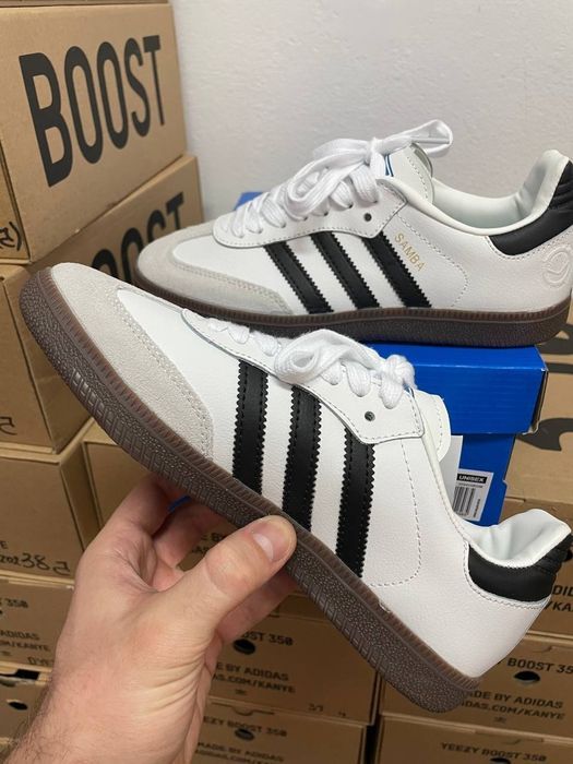 ТОП ‼️ Кросівки Adidas Samba White Black | 36-45