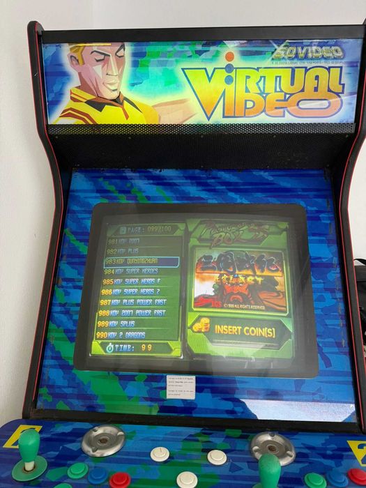 Arcade - Máquina de jogos Anos 80, 90, 2000