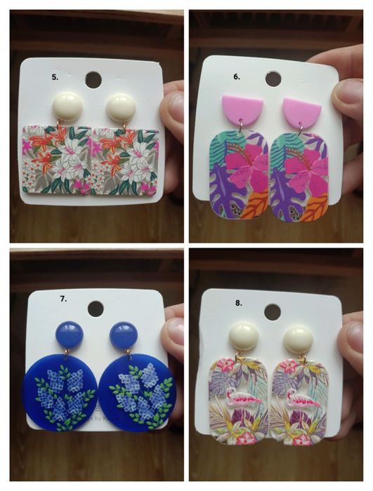 Nowe kolorowe kolczyki