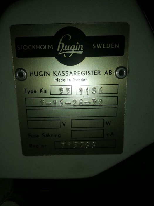 Máquinas de registar antiga