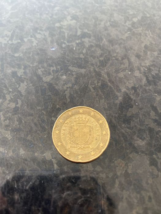 Moeda 20 cêntimos Malta 2008