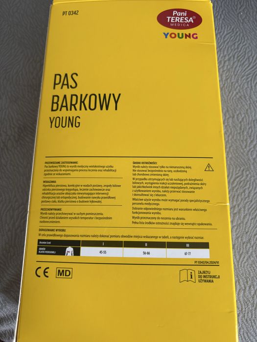 Orteza Pas barkowy 5lat