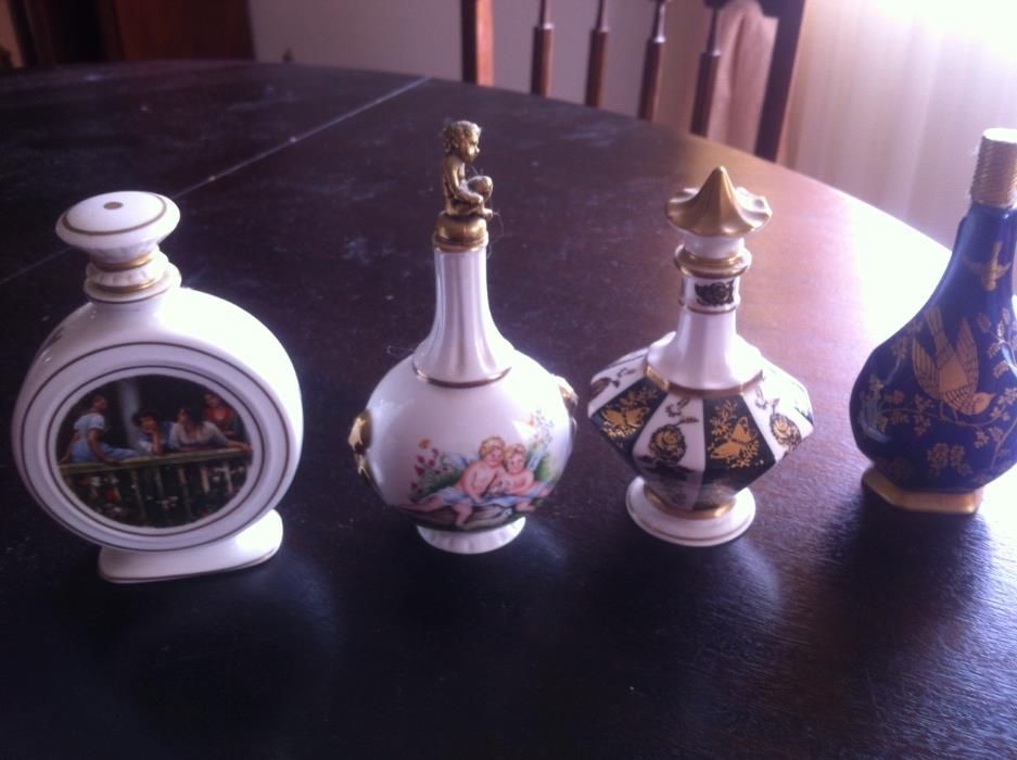 3 frascos perfume porcelana Marlborough