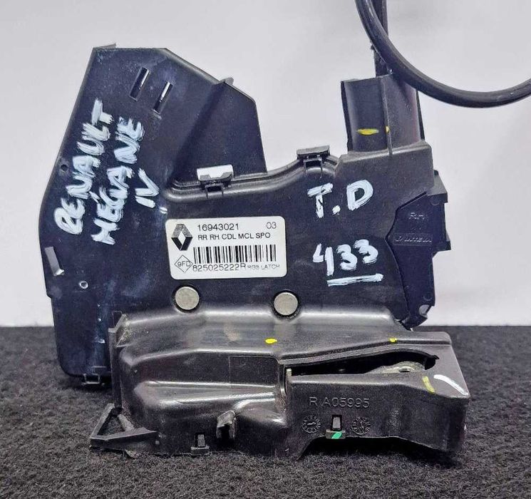 Fechadura / Fecho Porta Trás Direito 16943021 - RENAULT MEGANE IV Sport Tourer