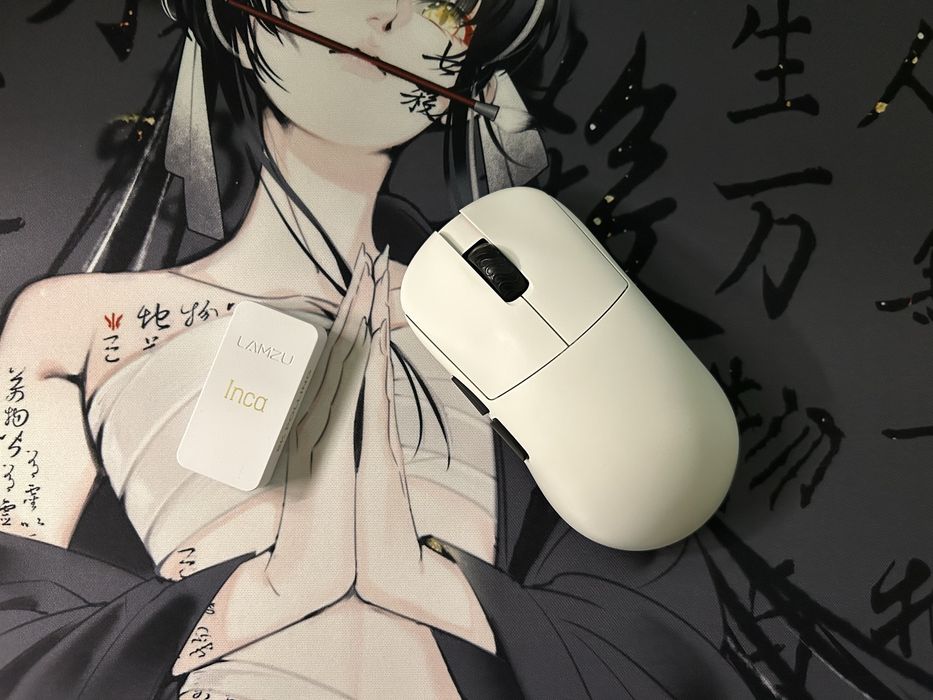Легка Ігрова миша Lamzu Inca Біла | 8K Hz, 40g, Pixart 3950 | Ідеальний стан