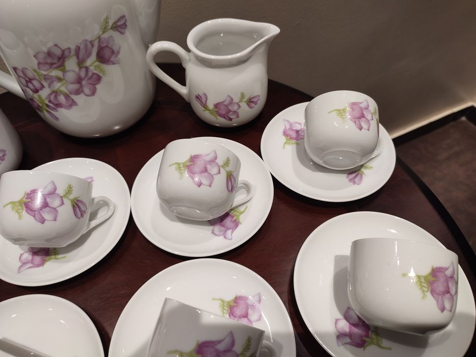 Serwis kawowy porcelana Karolina PRL