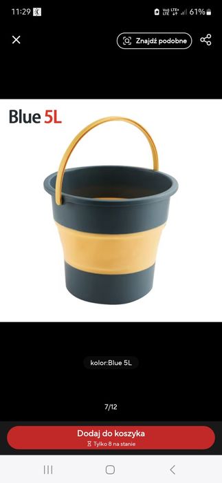 Wiadro składane 5l