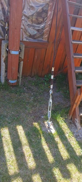 Tyrolka 60m. Stalowa lina 12mm