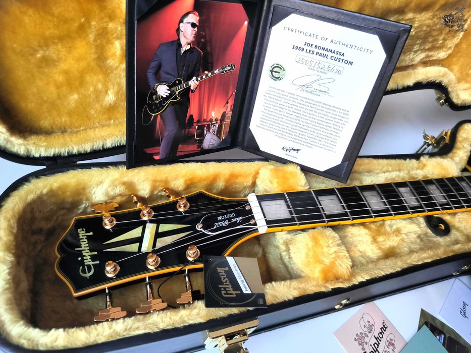 '2025 Epiphone Joe Bonamassa 1959 Les Paul Custom (1 of 1500) Ebony