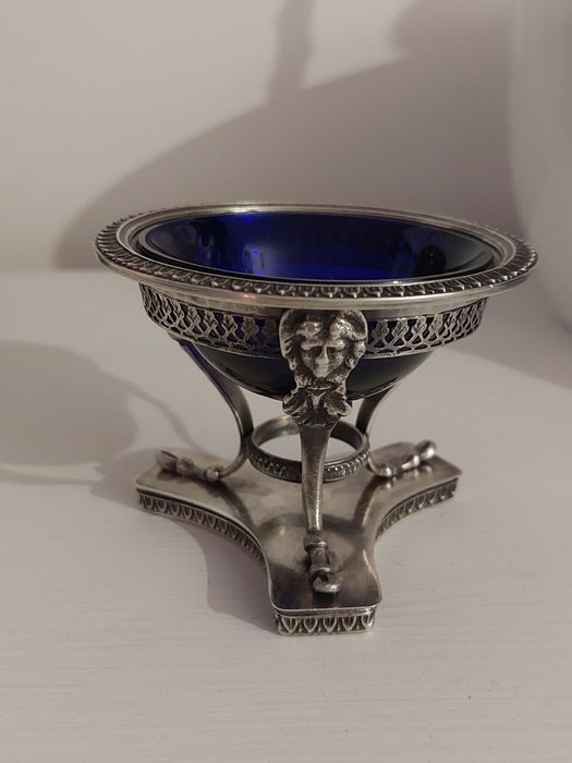 Solniczka srebrna  Włochy Wenecja antyk