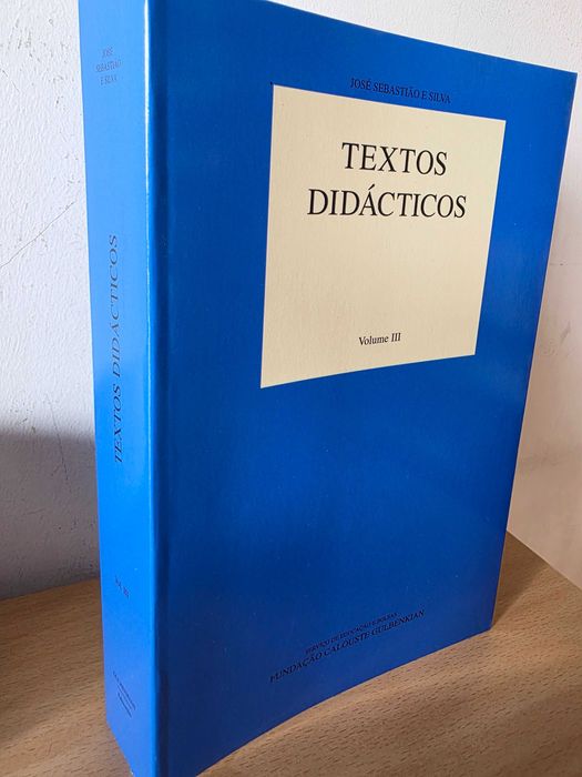 Livro "Textos Didácticos" - volume III de José Sebastião e Silva