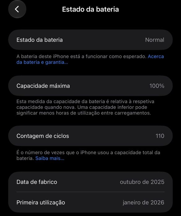 Iphone 17 Pro Max 256Gb Silver 100% bateria