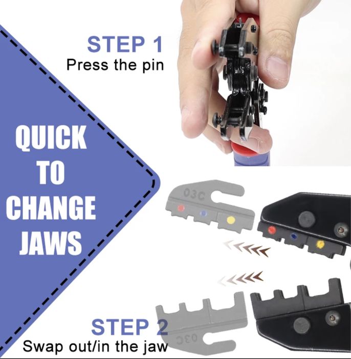 Kit - Alicate de cravar e ponteiras