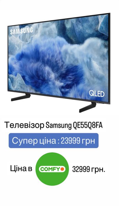 Телевізор Samsung QE55Q8F