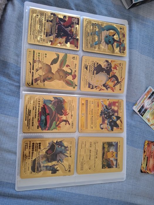 Cartas pokemon douradas!