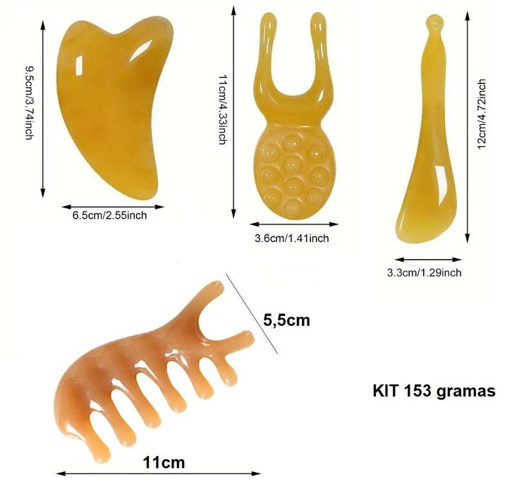 Pedras de Massagem e Beleza (Conjunto de 4 Peças)