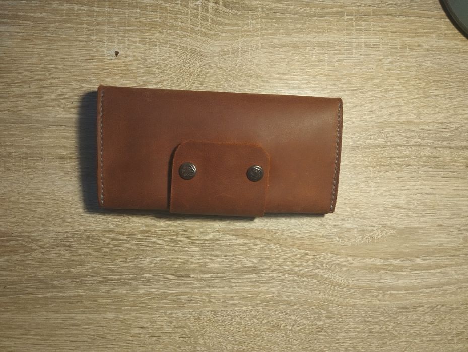 Шкіряний гаманець ручної роботи