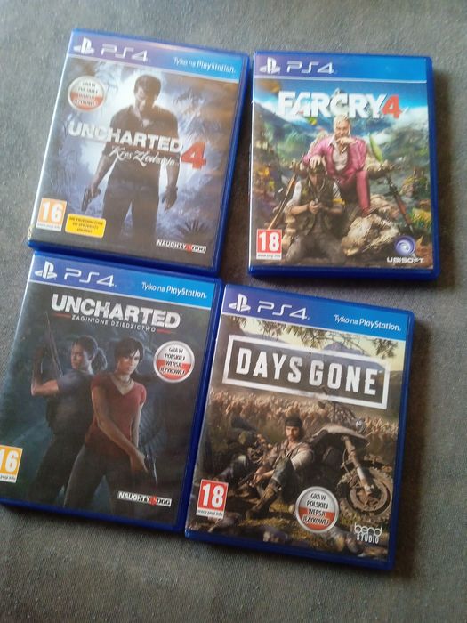 Cztery gry PS4 sprzedam