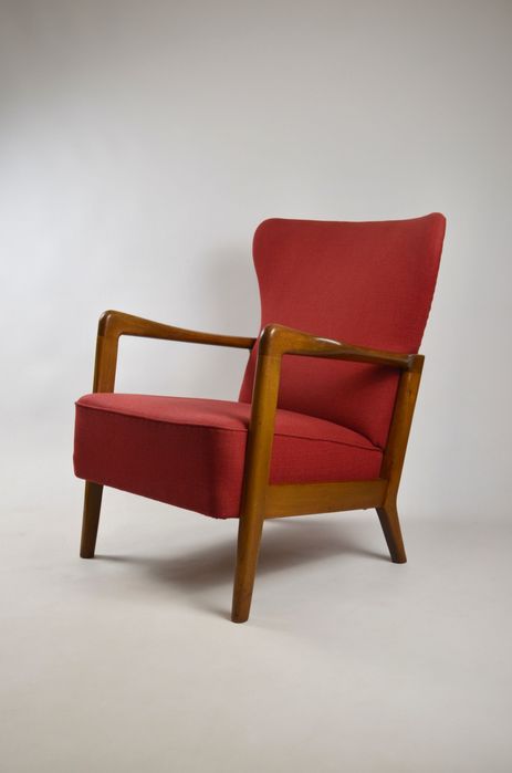 Conjunto raro Søren Hansen para Fritz Hansen – sofá 2 lugares + poltrona