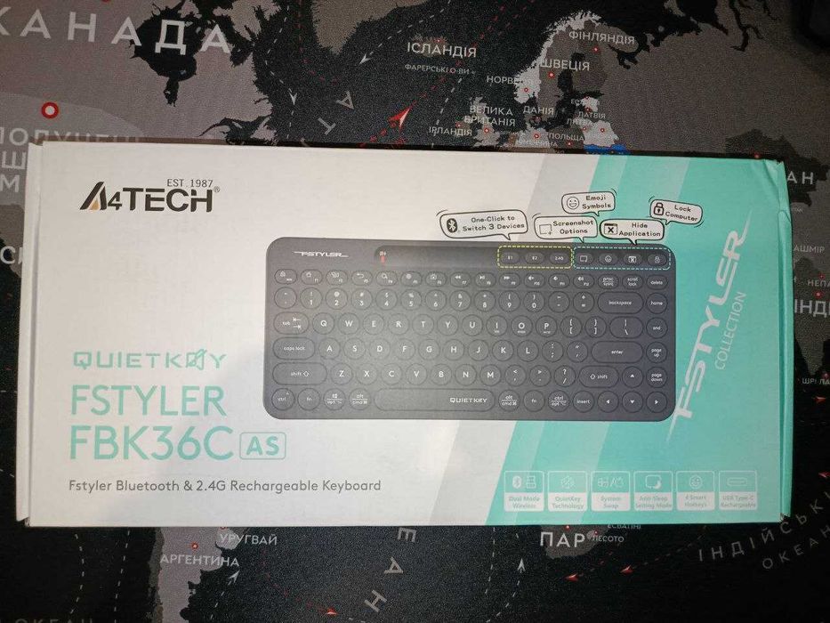 Клавіатура A4TECH Fstyler QuietKey