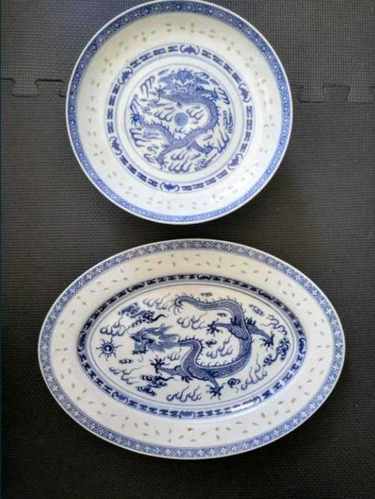 Conjunto de louça Chinesa "Grão de Arroz"