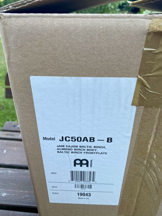 Meinl cajon+pokrowiec, tamburyn, shaker