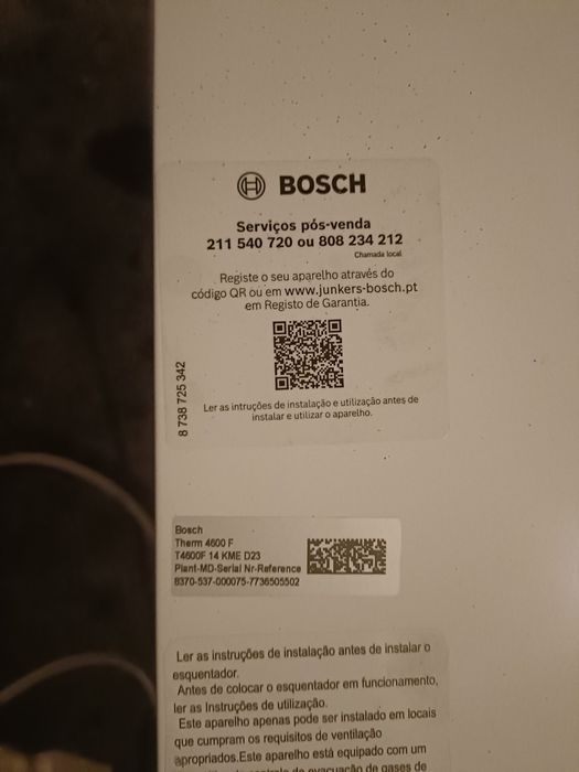 Esquentador Bosch 14l