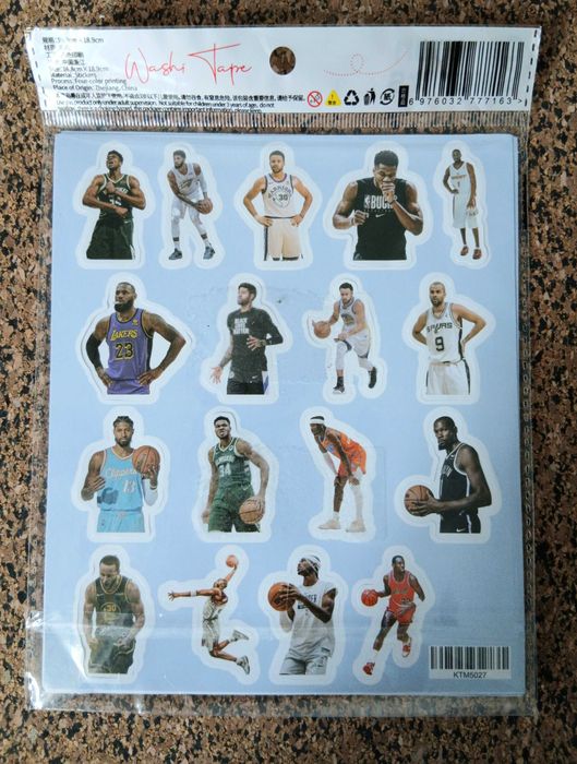 103 Stickers / Autocolantes - NBA Players