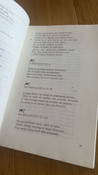 jan kochanowski fraszki piw