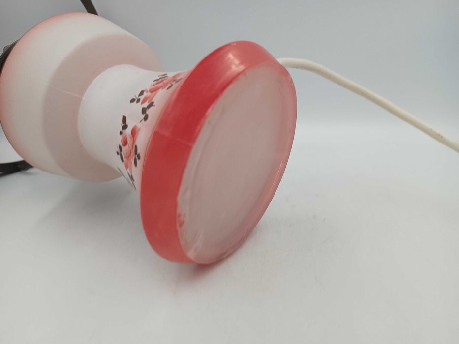 Lampa stołowa z PRL dwa klosze sprawna