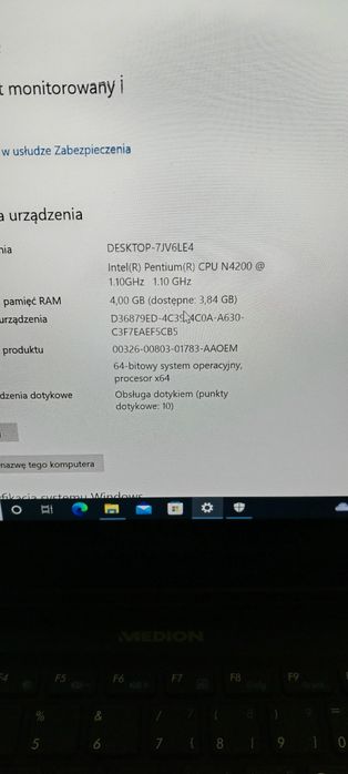 Medion Tablet laptop Ekran dotyk .13.05cala