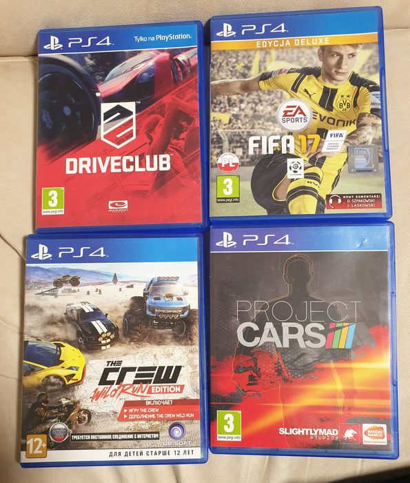 Диски ігри Sony PS4 за 4 шт