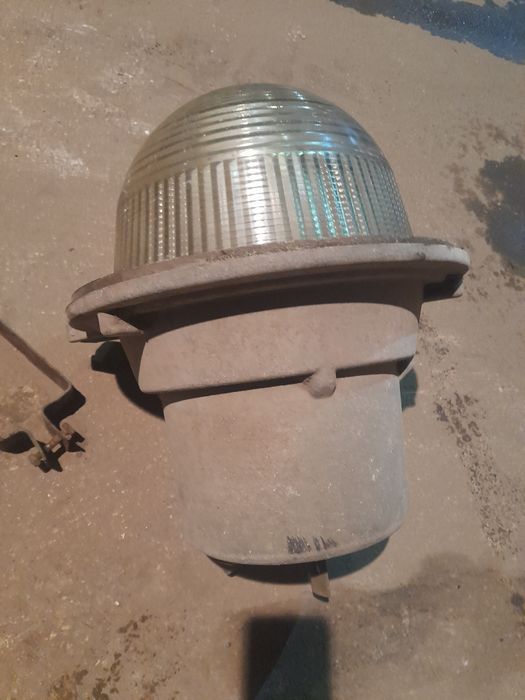 Duza lampa loft wisząca przemysłowa prl