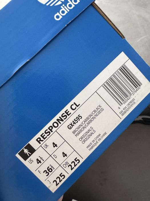 Adidas Response CL Czarne Sportowe Buty Damskie Brąz 36