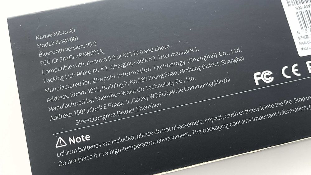 Smartwatch Xiaomi Mi Mibro Air – Preto