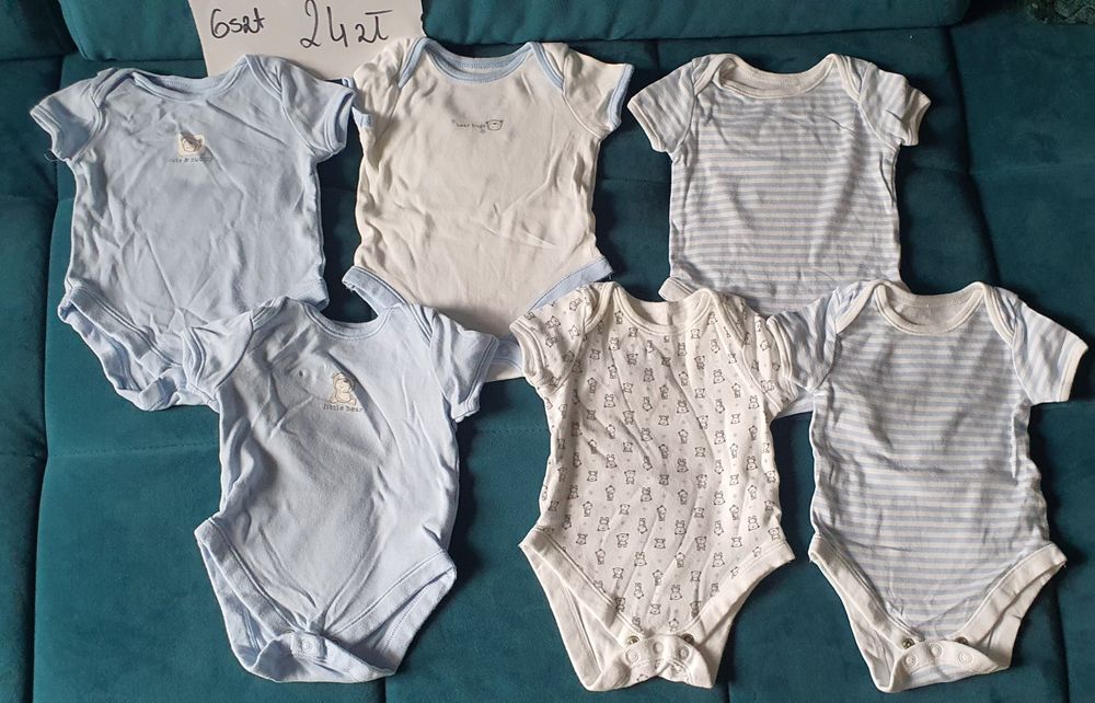 Body dla chłopca 6 sztuk rozmiar 62/68
