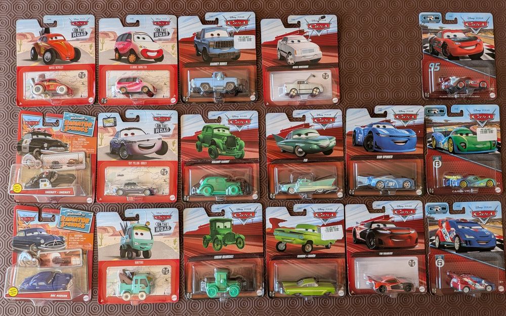 FIGURAS MATTEL CARS – várias coleções para venda