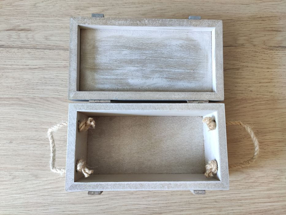 Decoração praia - porta velas e caixa