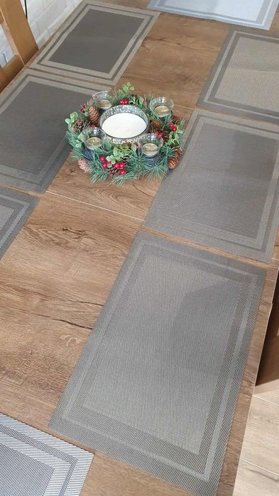 Podkładki dwustronne na stół zestaw komplet 8 sztuk rozmiar 30x45 cm!