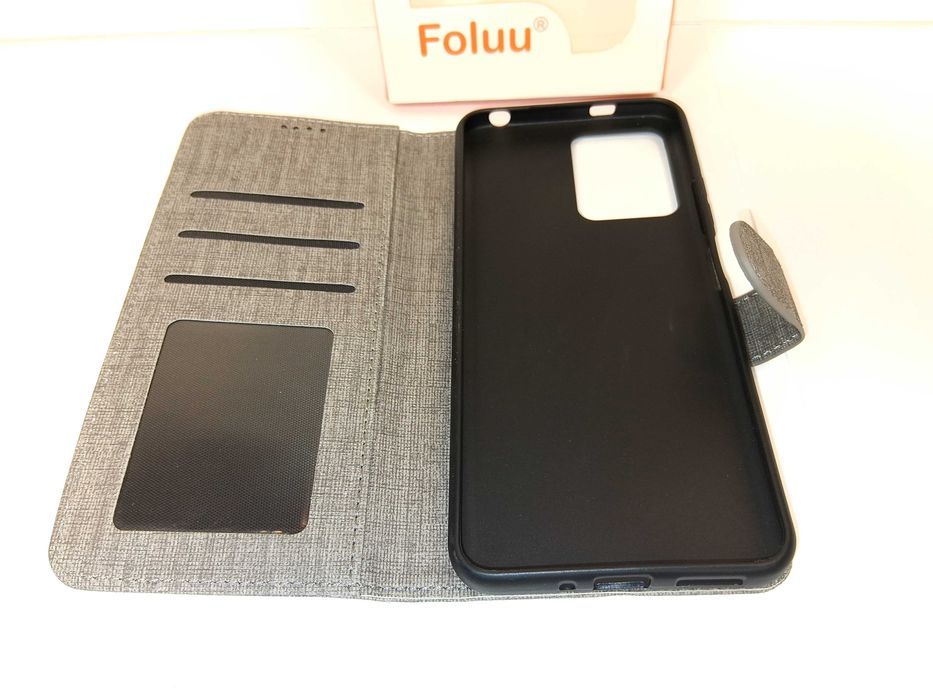 Z114 Etui Foluu Do Xiaomi Poco X5 5G / Redmi Note 12 5G Portfel Szare